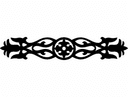 Elegant Decorative Ornament DXF Vector File for Laser Cutting
