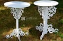 Elegant Decorative Pedestal Table Vector for Laser Cutting