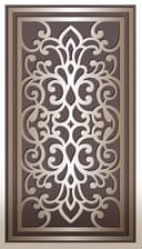 Elegant Decorative Screen Panel Vector Design DXF File