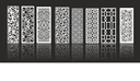 Elegant Decorative Screen Panels Laser Cut Vector Collection