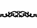 Elegant Decorative Scroll Ornament Vector DXF File