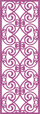 Elegant Decorative Scrollwork Panel Vector File for Laser Cutting