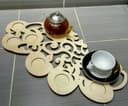 Elegant Decorative Serving Tray Laser Cut Vector File (DXF)