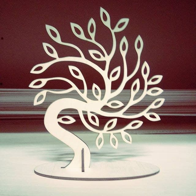 Elegant Decorative Tree Stand Free Laser Cut Vector File
