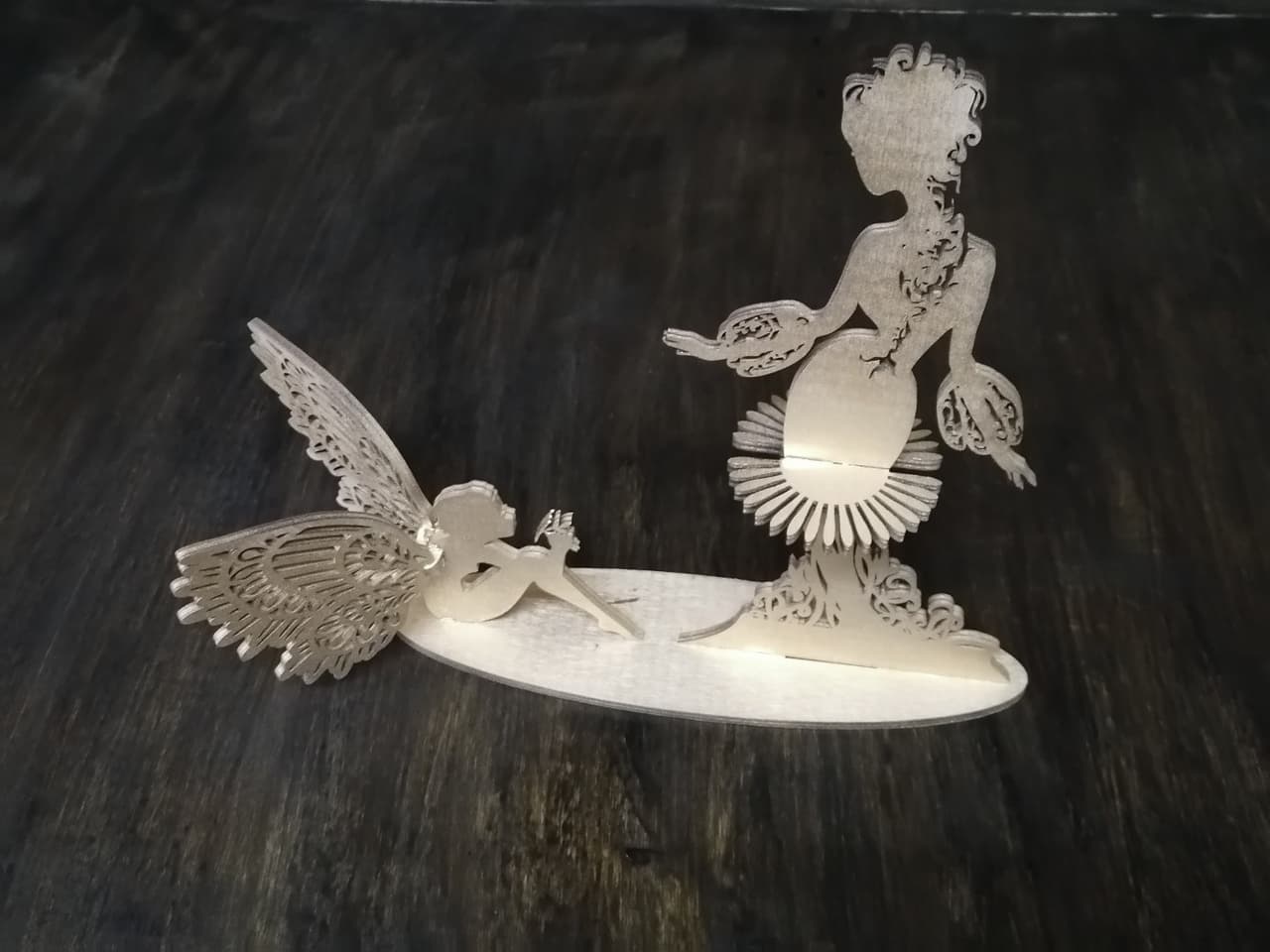 Elegant Fairy Napkin Holder 3D Laser Cut DXF File