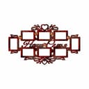 Elegant Family Multi-Photo Frame Wall Art DXF Laser Cut File