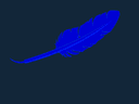 Elegant Feather 3D STL File for CNC and Laser Cutting