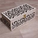 Elegant Filigree Jewelry Box Laser Cut Vector File