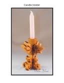 Elegant Floral Candle Holder Laser Cut Vector File
