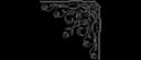 Elegant Floral Corner Ornament DXF Vector for CNC Laser Cutting