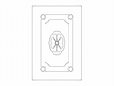 Elegant Floral Door Panel Vector Design DXF File