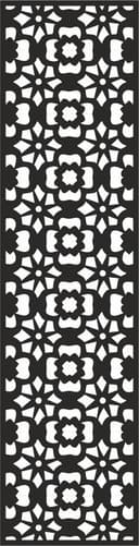 Elegant Floral Lattice CNC Panel Vector Design