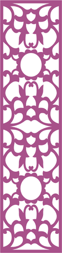 Elegant Floral Lattice Laser Cut Vector Panel Design