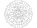 Elegant Floral Mandala Vector Design for Laser Cutting DXF