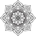 Elegant Floral Mandala Vector Design for Laser Cutting