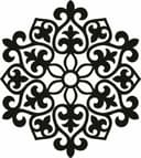 Elegant Floral Mandala Vector Pattern for Laser Cutting DXF