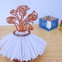 Elegant Floral Napkin Holder Laser Cut Vector Design DXF