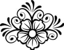 Elegant Floral Swirl Ornament Vector for Laser Cutting
