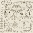Elegant Floral Swirl Ornaments Vector Set for Laser Cutting
