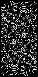 Elegant Floral Swirl Seamless Pattern Vector for CNC Laser Cutting