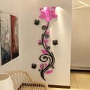 Elegant Floral Vine Wall Art Laser Cut Vector File