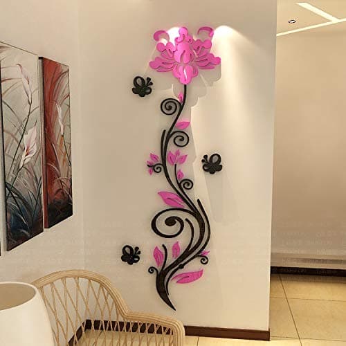 Elegant Floral Vine Wall Art Laser Cut Vector File