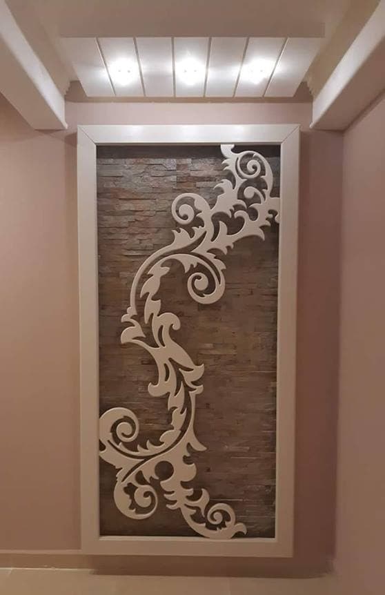 Elegant Floral Wall Panel CNC Vector Design DXF