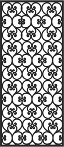 Elegant Heart Pattern Decorative Panel Laser Cut Vector File