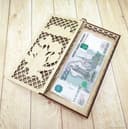 Elegant Laser Cut Money Gift Box Vector for CNC