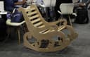 Elegant Laser Cut Rocking Chair Vector Design (DXF)