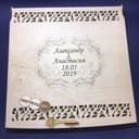 Elegant Laser Cut Wedding Wish Box Vector File