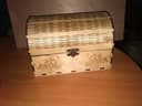 Elegant Laser Cut Wooden Treasure Chest Vector File