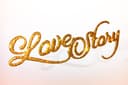 Elegant Love Story Script Sign DXF Laser Cut File