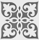 Elegant Ornamental Floral Square Tile Vector DXF