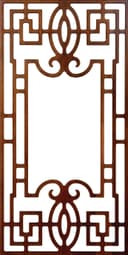 Elegant Ornamental Room Divider Panel DXF Vector File