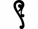 Elegant Ornamental Scroll Vector Design DXF File