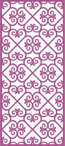 Elegant Ornamental Seamless Pattern Panel Laser Cut Vector