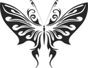 Elegant Ornate Butterfly Vector Art - Free DXF File for CNC