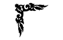 Elegant Ornate Corner Scroll Vector DXF for Laser Cutting