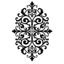 Elegant Ornate Damask Medallion Vector DXF File