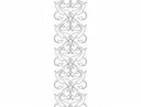 Elegant Ornate Floral Border Vector Pattern DXF File