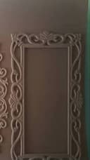 Elegant Ornate Rectangular Mirror Frame DXF Vector File