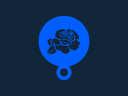 Elegant Rose Coffee Stencil Laser Cut Vector File