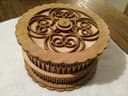 Elegant Round Laser Cut Jewelry Box Vector File (DXF)