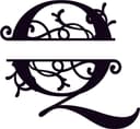 Elegant Split Monogram Letter Q Laser Cut Vector File