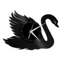 Elegant Swan Wall Clock Vector Design for Laser Cutting