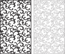 Elegant Swirl Decorative Screen Panel Vector File