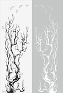 Elegant Tree Branch Laser Cut Panel Vector File