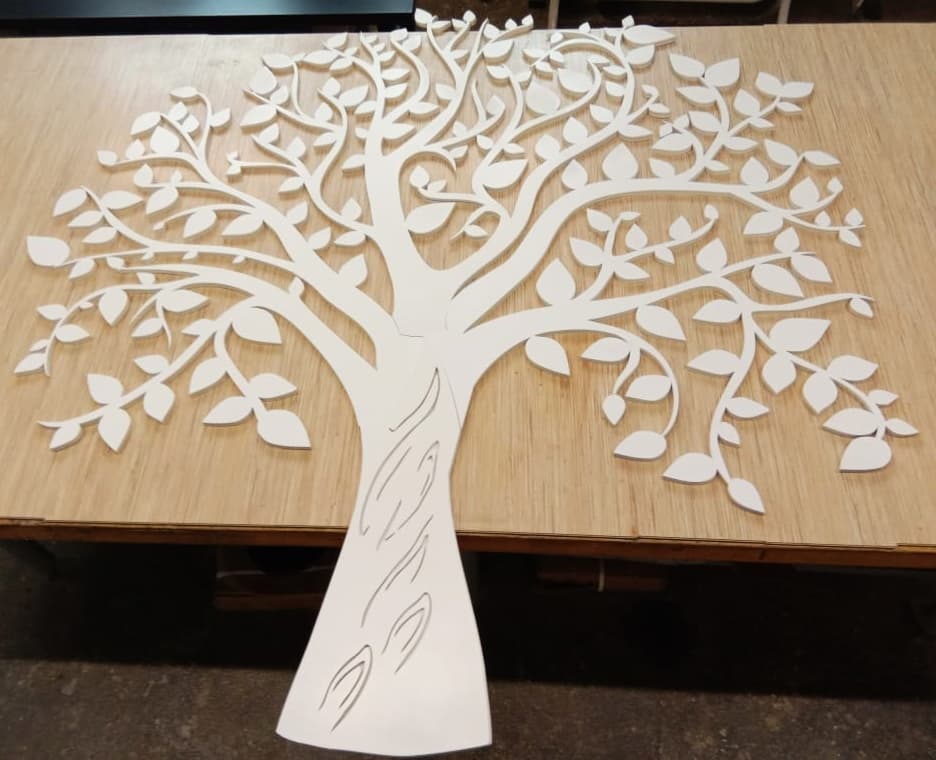 Elegant Tree Wall Art Laser Cut Vector Design