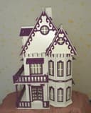Elegant Victorian Dollhouse Laser Cut Vector Plan (DXF, CDR, SVG)